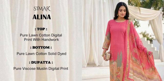 Glossy simar alina Dress material wholesalers in Mumbai